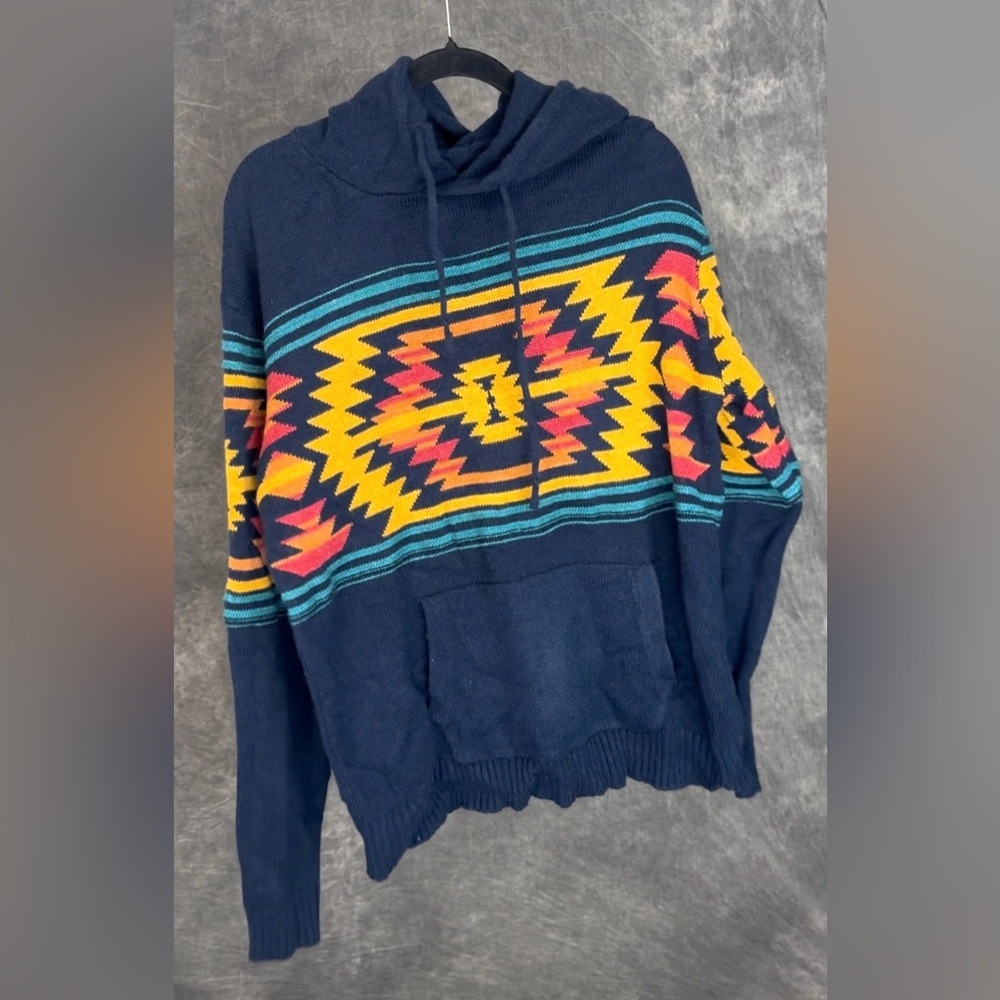 Rue21 | Knit Baja Hoodie | Aztec Pattern | XXL